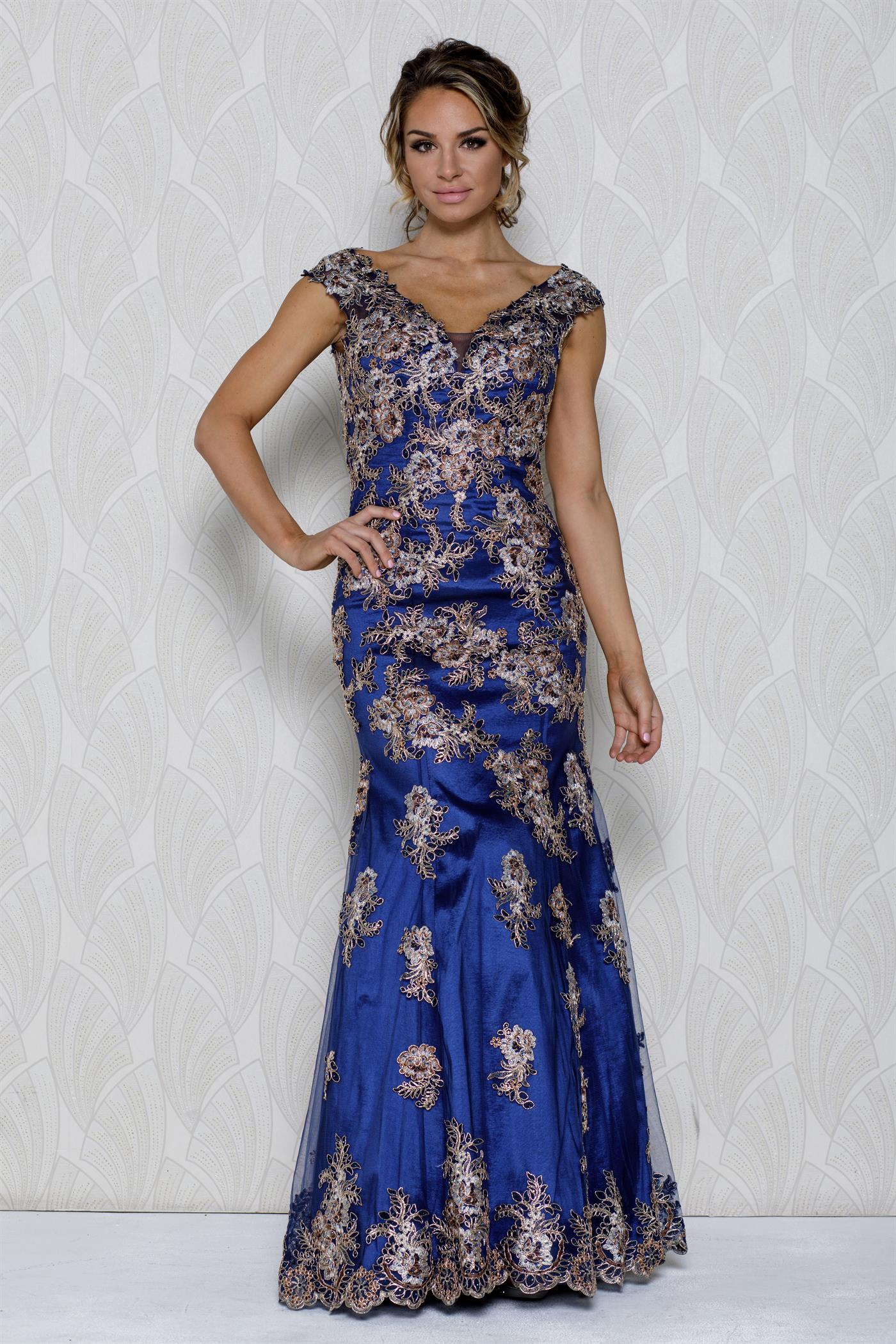 Embroidered Lace Mermaid Dress for MOB-smcdress