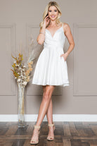 Short Satin Babydoll Dress-smcdress