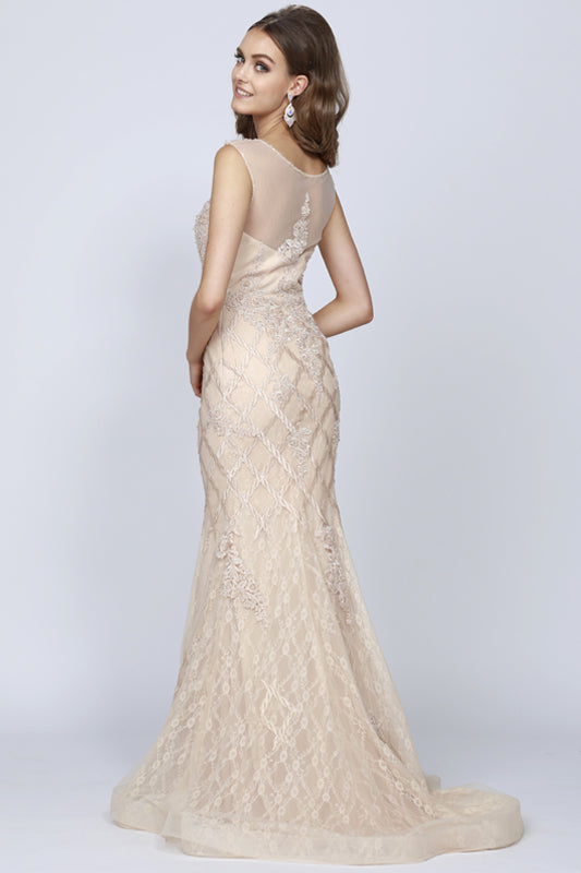 Lace Mermaid Long Prom & Wedding Dress-smcdress