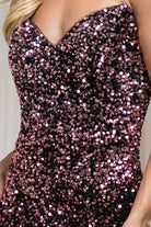 Sequin Embroidered Mermaid Prom Dress w/Open Back-smcdress