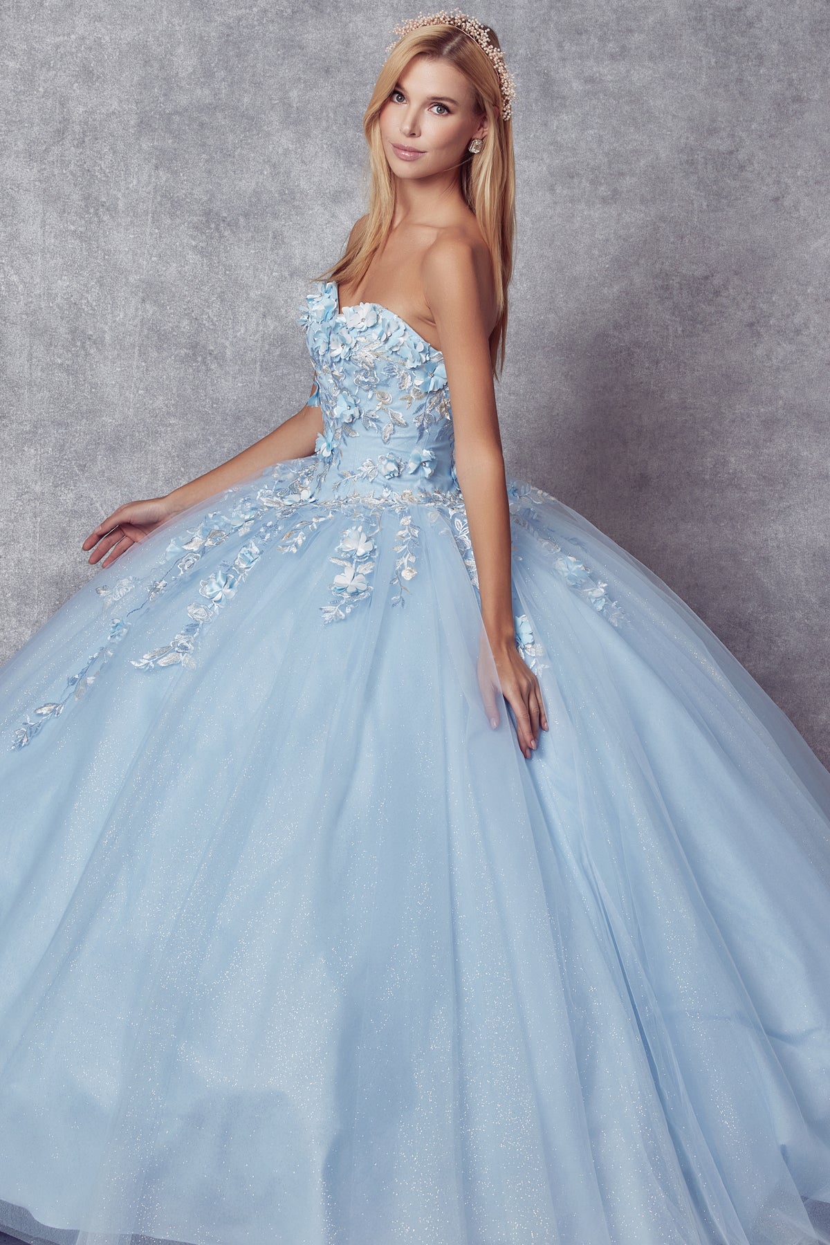 Sizzling Elegance: Quinceanera Elegance Gown JT1435 - Your Ticket to Glam! - XS / BAHAMA BLUE Sizzling Elegance: Quinceanera Elegance Gown JT1435 - Your Ticket to Glam! - XS / BAHAMA BLUE