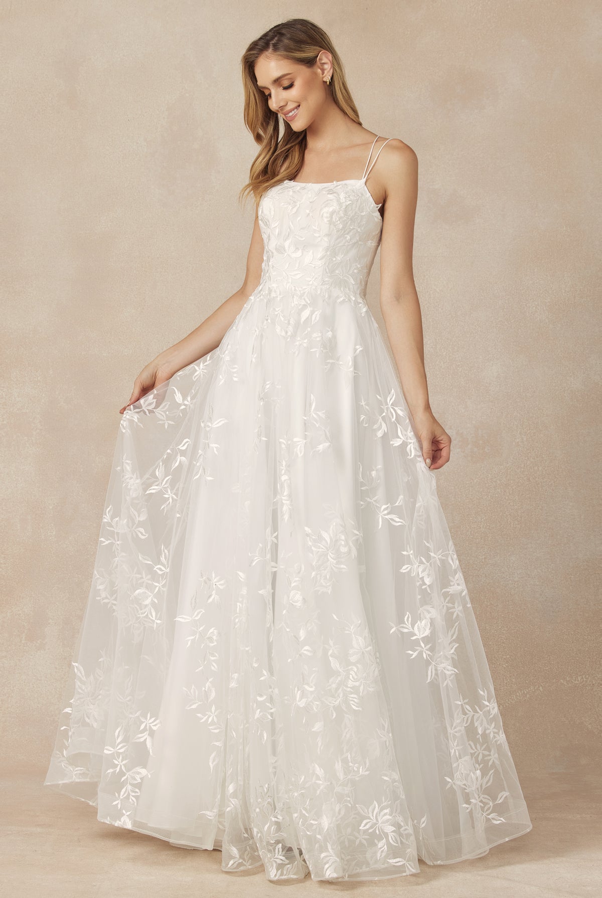A- line wedding gown
