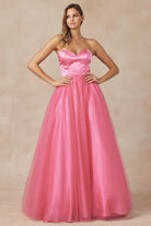 Prom gown with beaded belt-smcdress