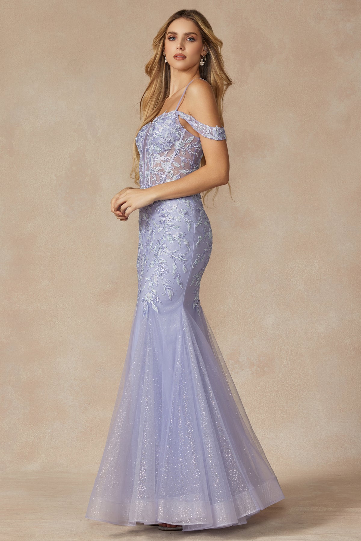 Lavender Long Prom Dress-smcdress