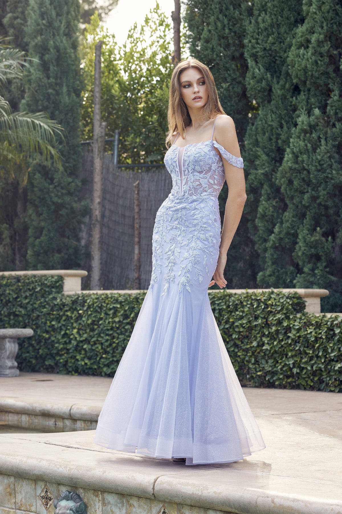 Lavender Long Prom Dress-smcdress