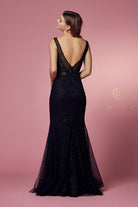 Embroidered Lace Mermaid Dress for Bridesmaids & Eveningwear-smcdress