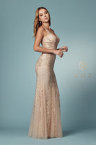 Embroidered Lace Mermaid Dress for Bridesmaids & Eveningwear-smcdress