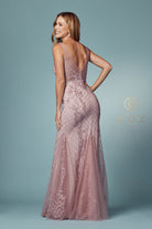 Embroidered Lace Mermaid Dress for Bridesmaids & Eveningwear-smcdress