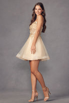 short dress with butterfly appliques alternative