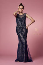 Embroidered Sweetheart Prom & MOB Dress-smcdress