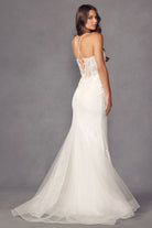 Embellished lace Mermaid wedding Dress-smcdress