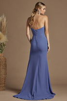 High Slit One Shoulder Dress-smcdress