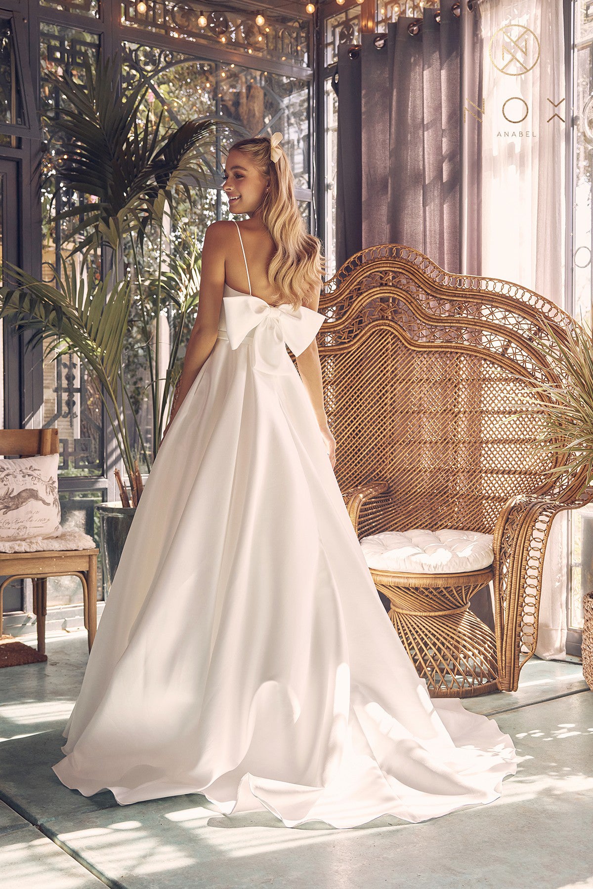 Illusion Straight Across A-Line Satin Spaghetti Straps Long