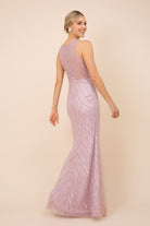 Sequin High Neck Mermaid Dress-smcdress