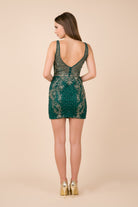Embroidered Lace Dress for Cocktail & Homecoming-smcdress