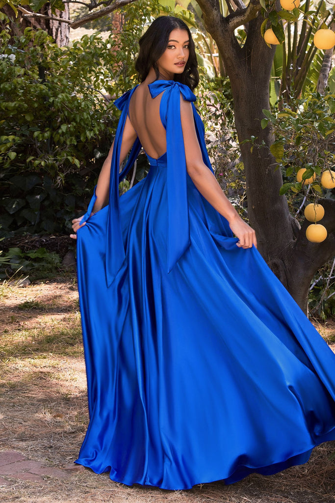 Soft satin A-line-smcdress