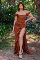 Corset Satin Luxury Prom & Bridesmaid gown, Vintage Retro Plus-Size Formal Gala Dress-smcdress