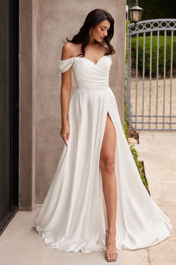 Bridal satin dress alternative