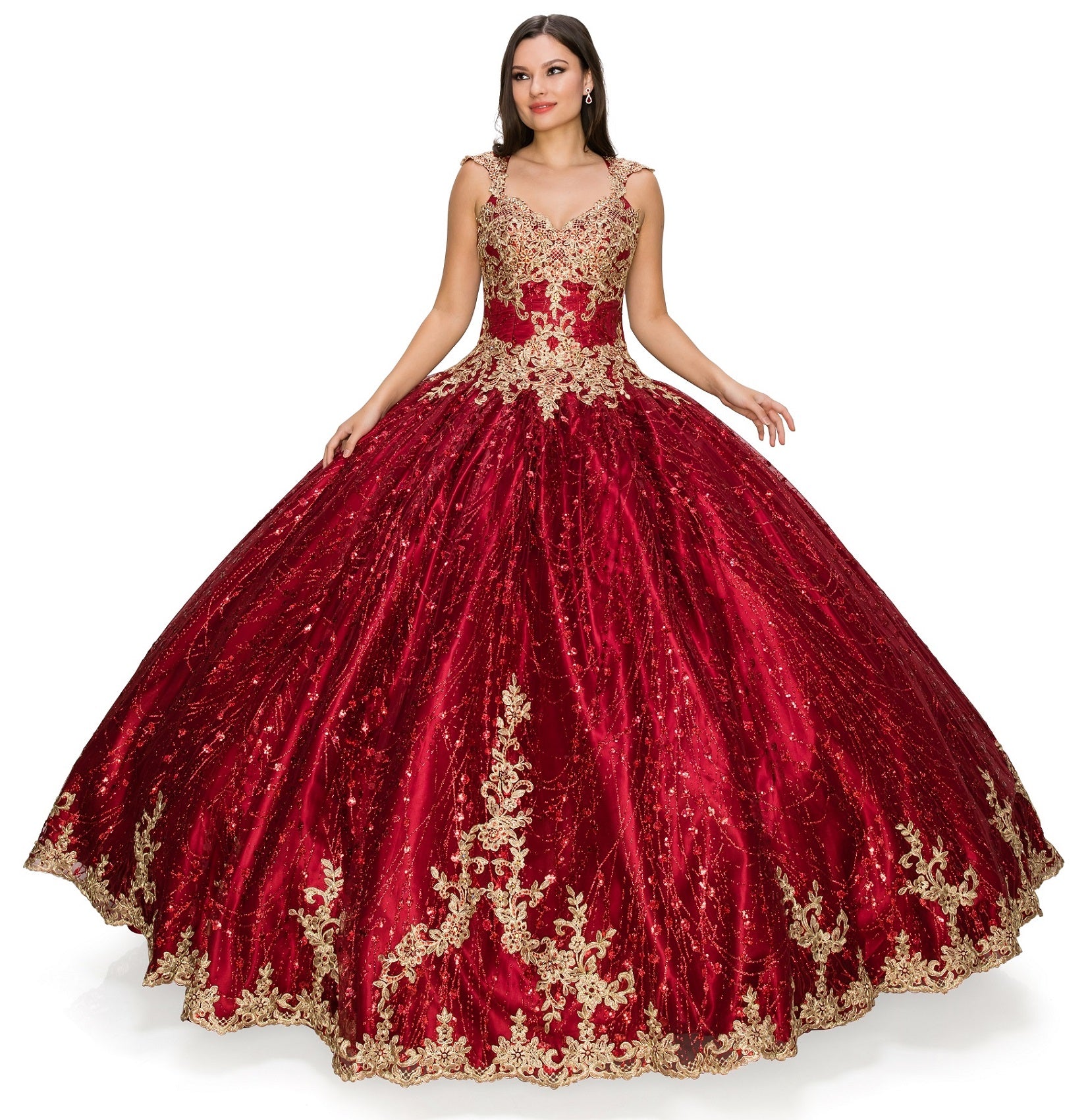 Burgundy quinceanera dress alternative