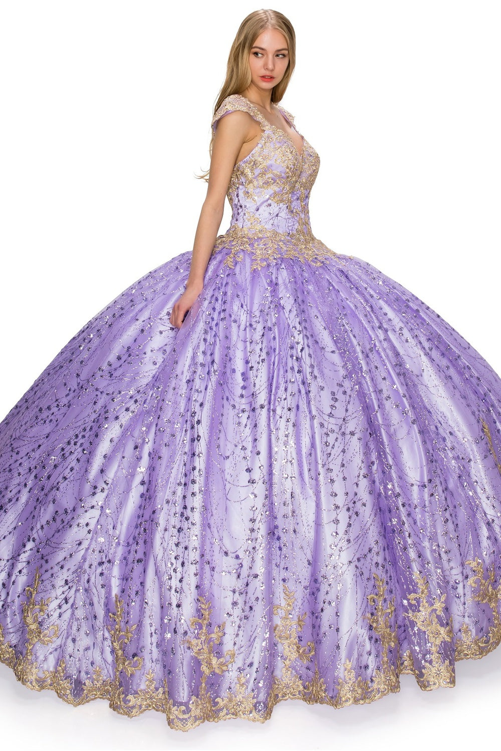 Lilac quinceanera dress