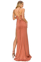 Back of sienna corset style prom dress alternative