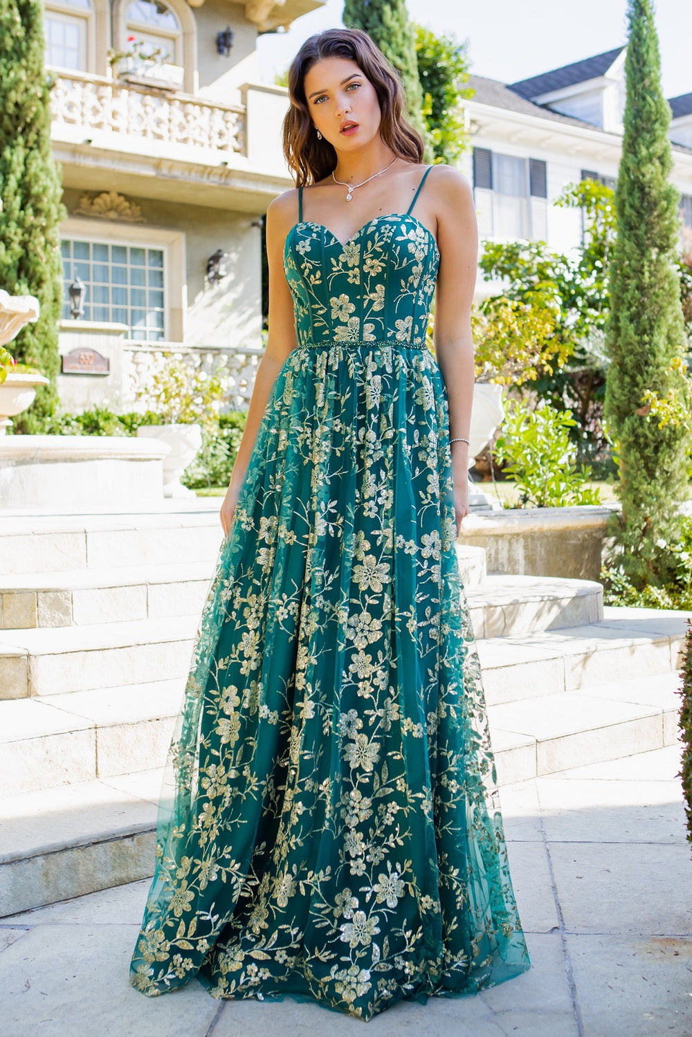 Hunter green glitter off shoulder dress alternative