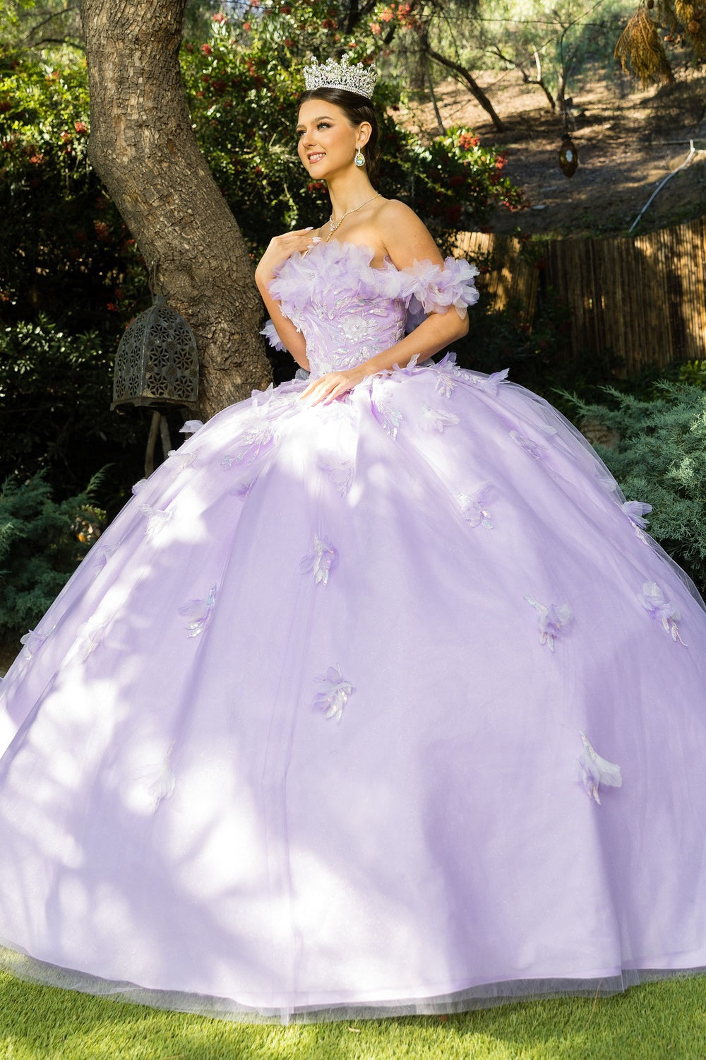 floral ball gown prom dress alternative
