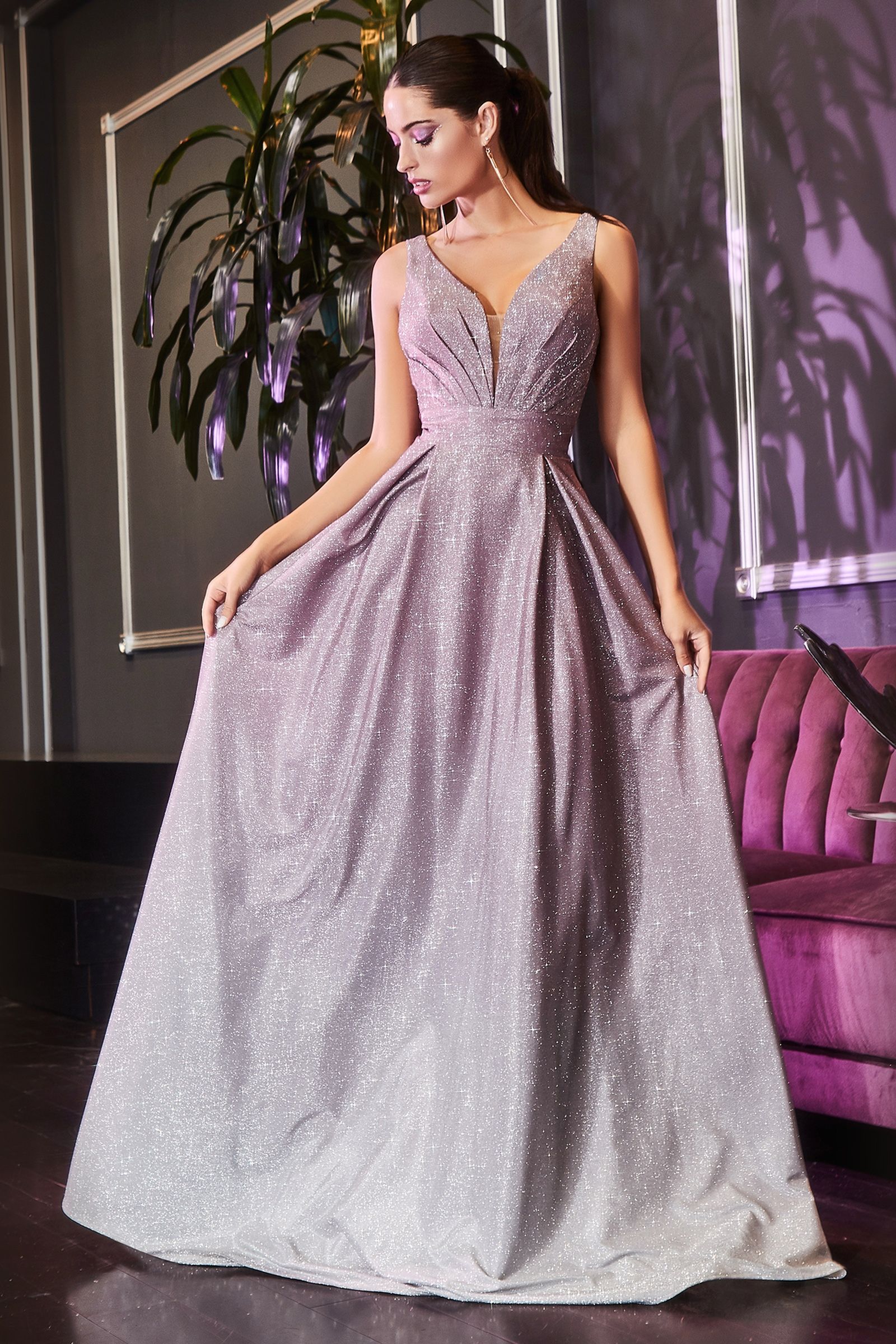 Ombre Sparkle Gown-smcdress