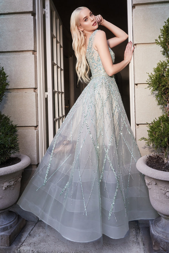 Gemma's Luxury Embellished Gowns: Beaded, Sequin, Sheer, Embroidered Bodice-smcdress