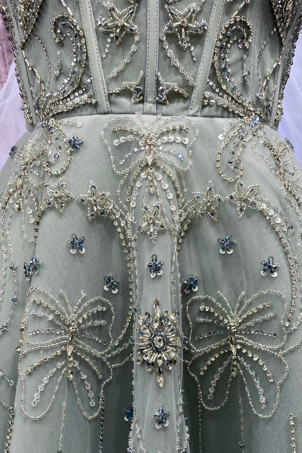 Ari Gown: Luxury Embroidery, Corset Back, Sequin Bodice, Boho Princess, Appliquéd Royal-smcdress