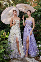 Backless 3D Flower A-LINE Luxe Prom & Ball Dress-smcdress