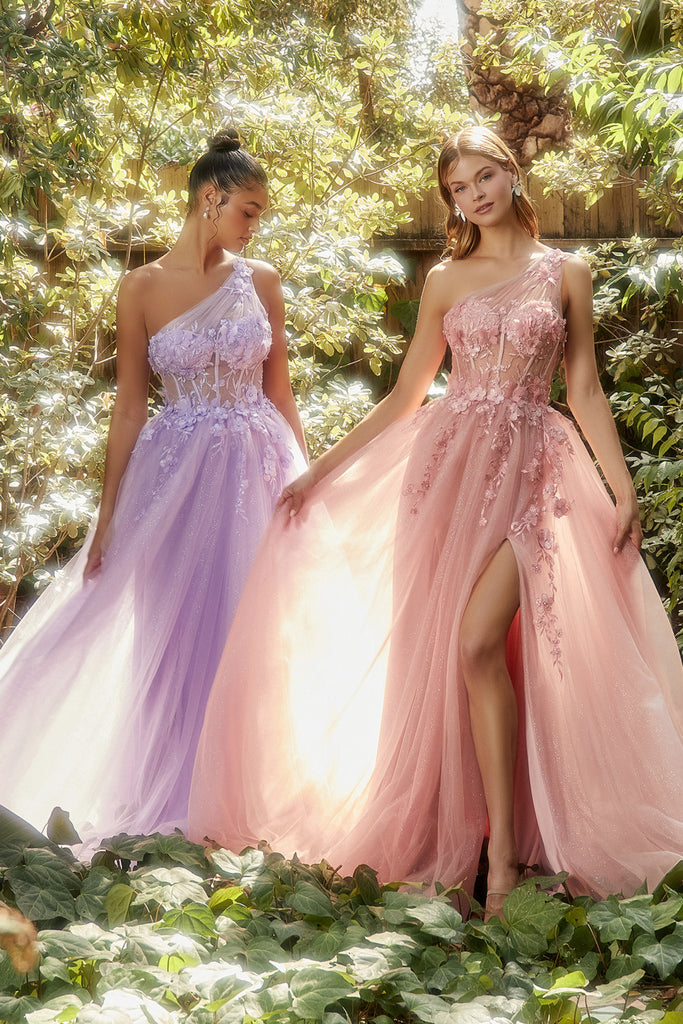 Lace appliquéd, Sequin-embellished Prom & Ball Gown-smcdress
