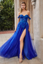 Sequin-embellished a-line layered prom/bridesmaid gown-smcdress