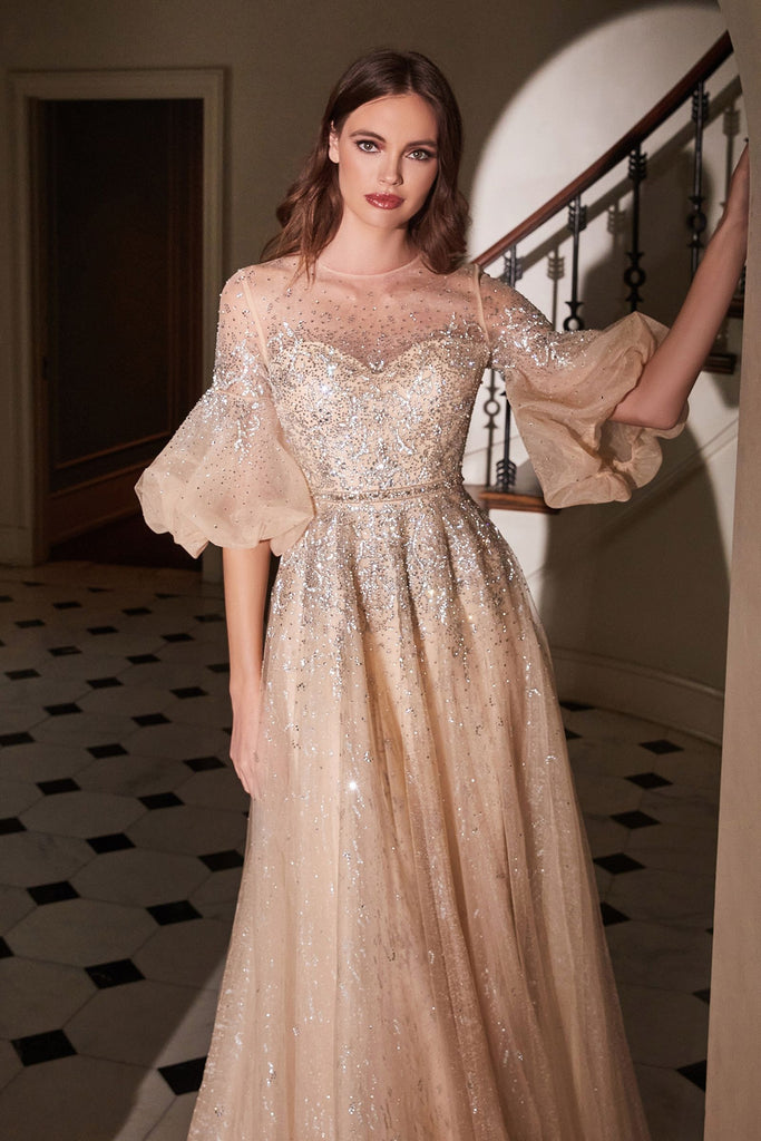 CHAMPAGNE BALL GOWN-smcdress