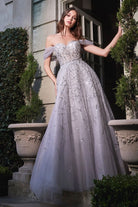 Off-shoulder Gown-smcdress