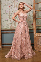 Sequin-print ballgown-smcdress