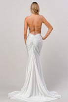 Fitted Rhinestone Prom Dress-smcdress