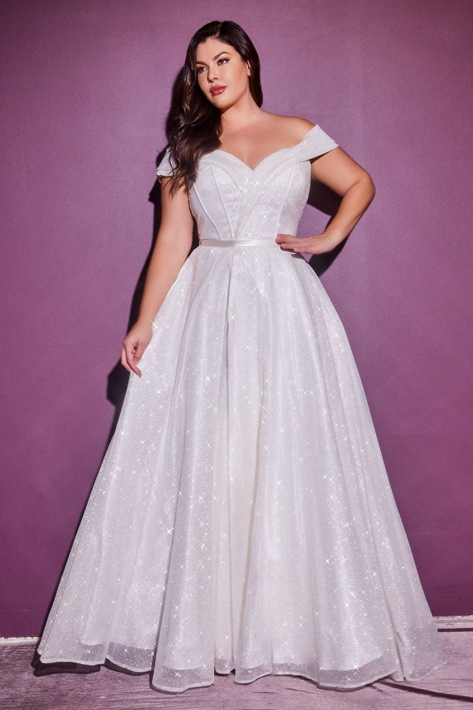 Glittery bridal ball gown-smcdress