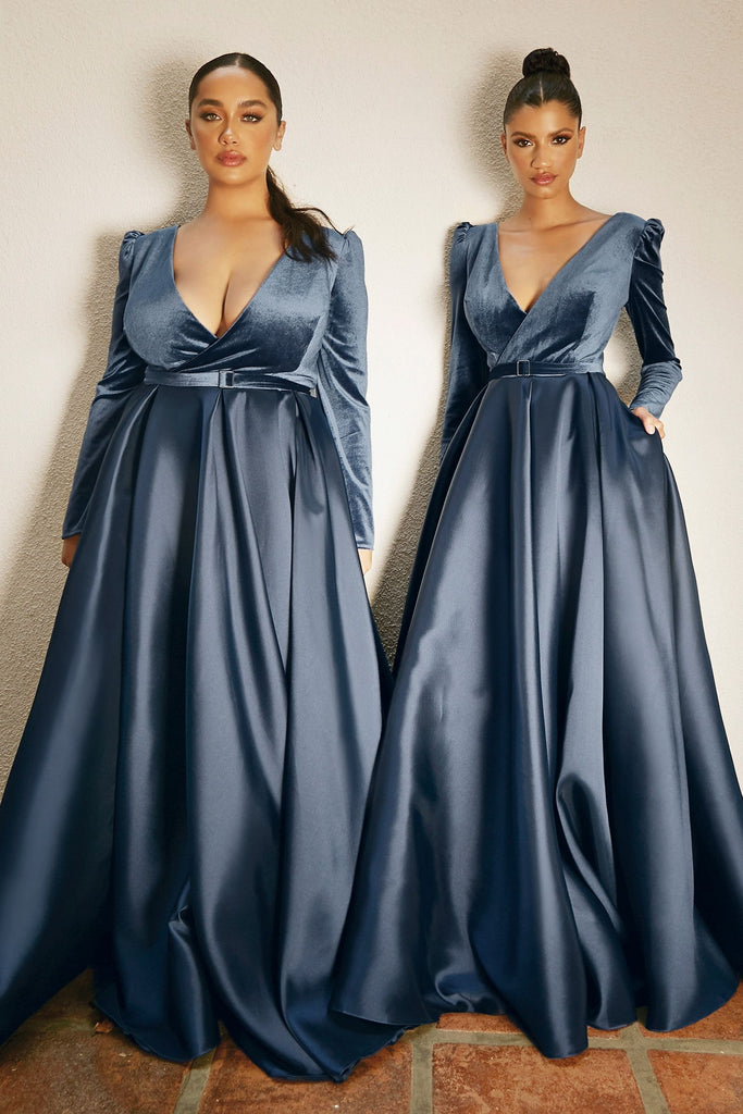 Gown w/ Long Sleeves-smcdress