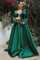 Gown w/ Long Sleeves-smcdress