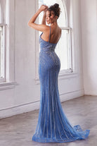 EMBELLISHED FITTED GOWN CDCD845-smcdress