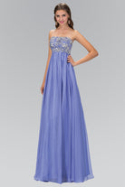 Empire Strapless Dress with Sequin Embellished Bodice-smcdress