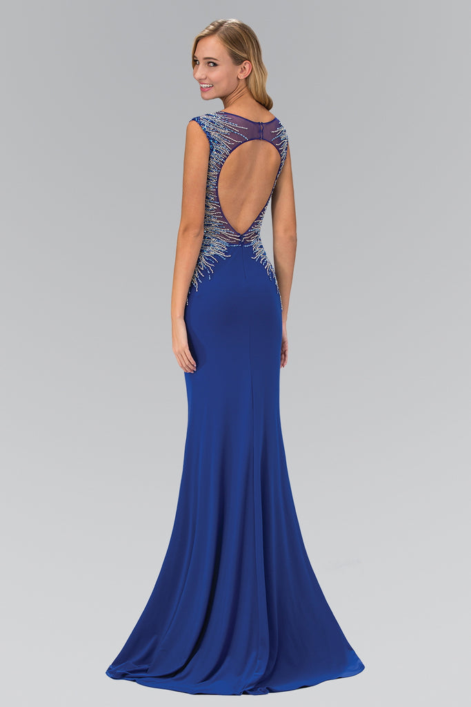 Dress with Open Back and Beaded accent-smcdress