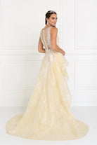Sweetheart A-Line Dress with Organza Overlay-smcdress