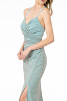 Sweetheart Neckline Bodycon Long Dress Slit-smcdress