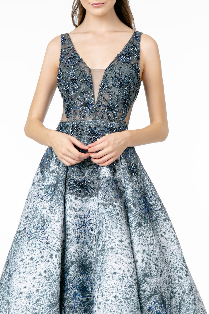 Jewel Embellished Sleeveless Dress-smcdress