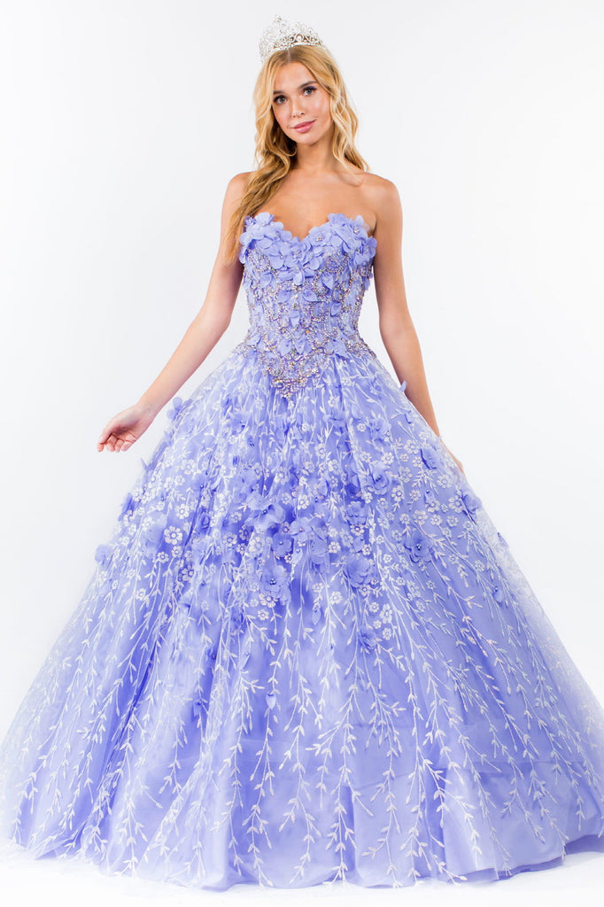 Beads and Jewel Embellished Bodice Quinceanera Dress-smcdress