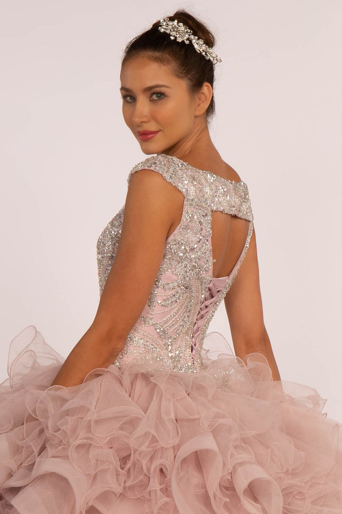 Beads and Sequin Embellished Bodice Ball Gown-smcdress
