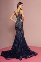 Jewel Embellished Lace Long Dress-smcdress