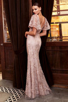Lace sheath gown-smcdress